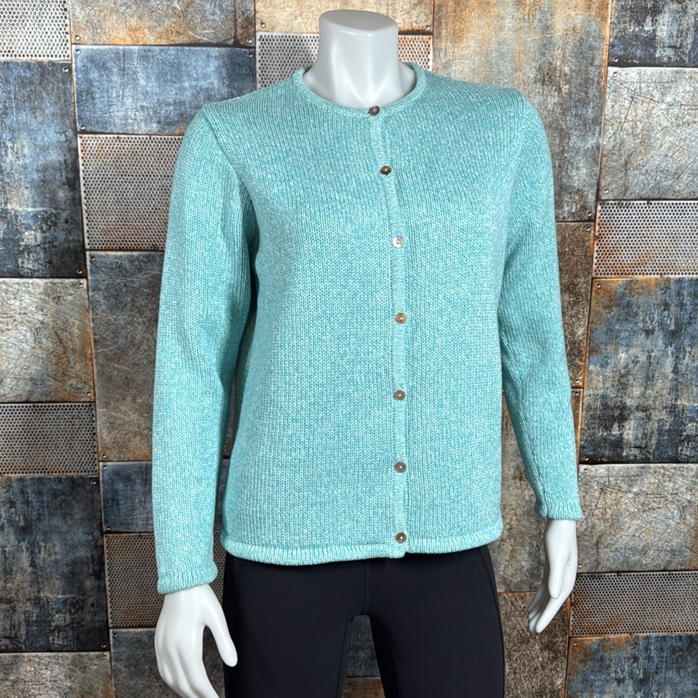 L.L. Bean Women’s Button Front Cardigan Sweater Size L - Picture 2 of 12